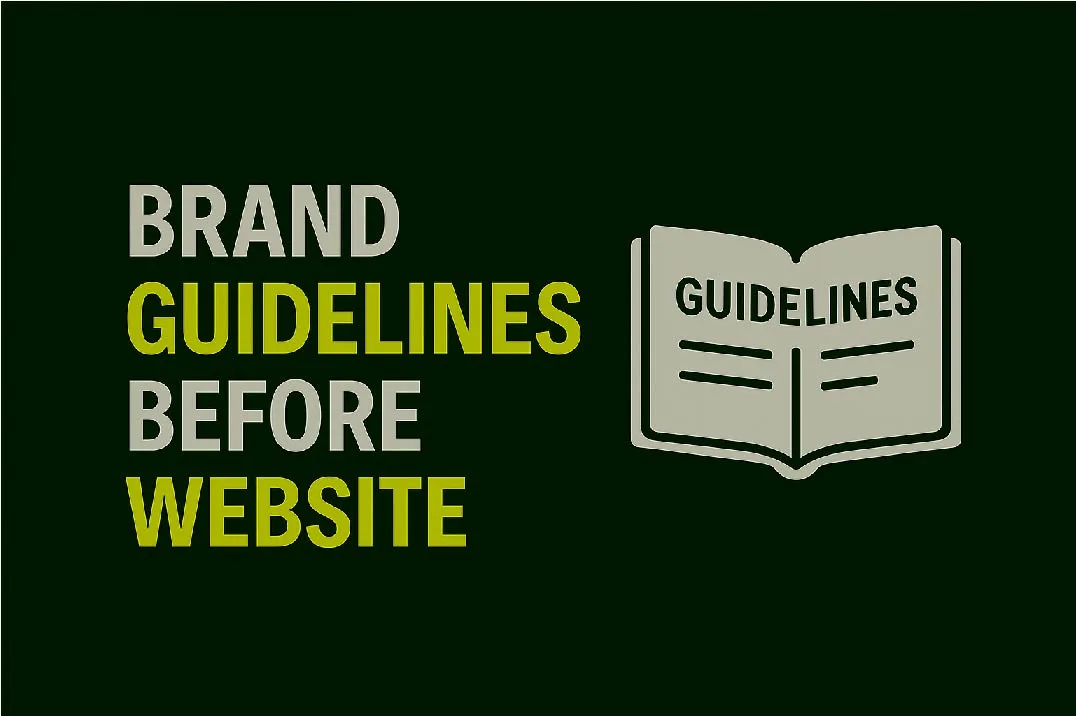 Create brand guidelines before launching your website to keep design and messaging consistent.