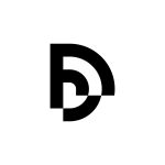 Digital D Logo – Modern Geometric Letter D Brandmark