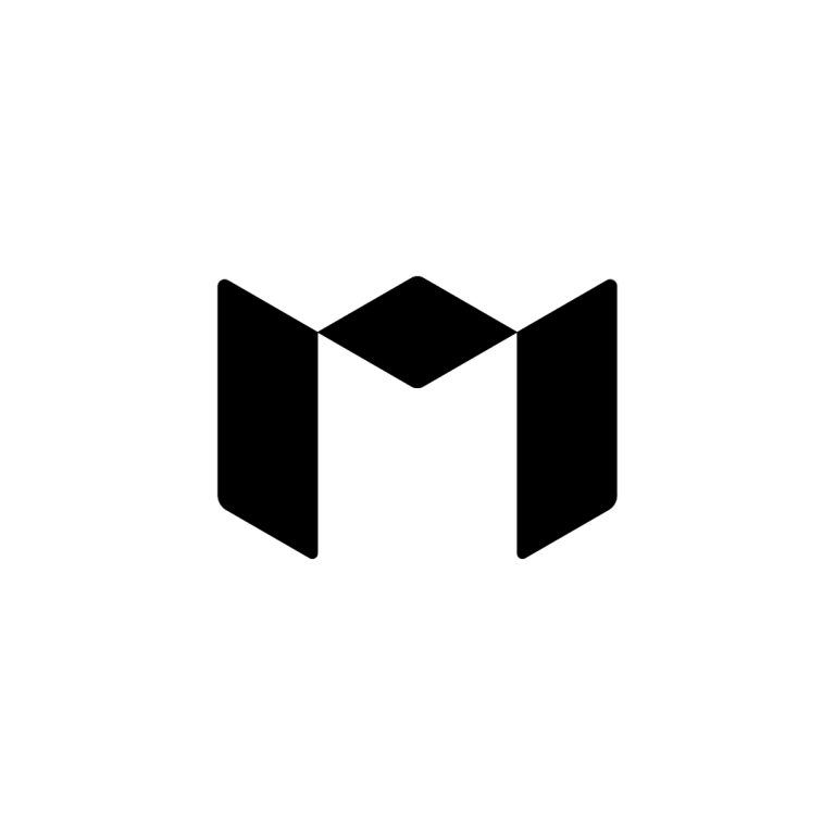 Monarch M Logo – Modern Abstract Geometric Letter M Brandmark