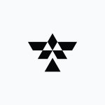 Geometric Eagle Logo – Modern Abstract Bird Brandmark Design