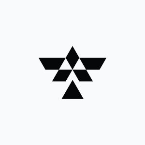 Geometric Eagle Logo – Modern Abstract Bird Brandmark Design