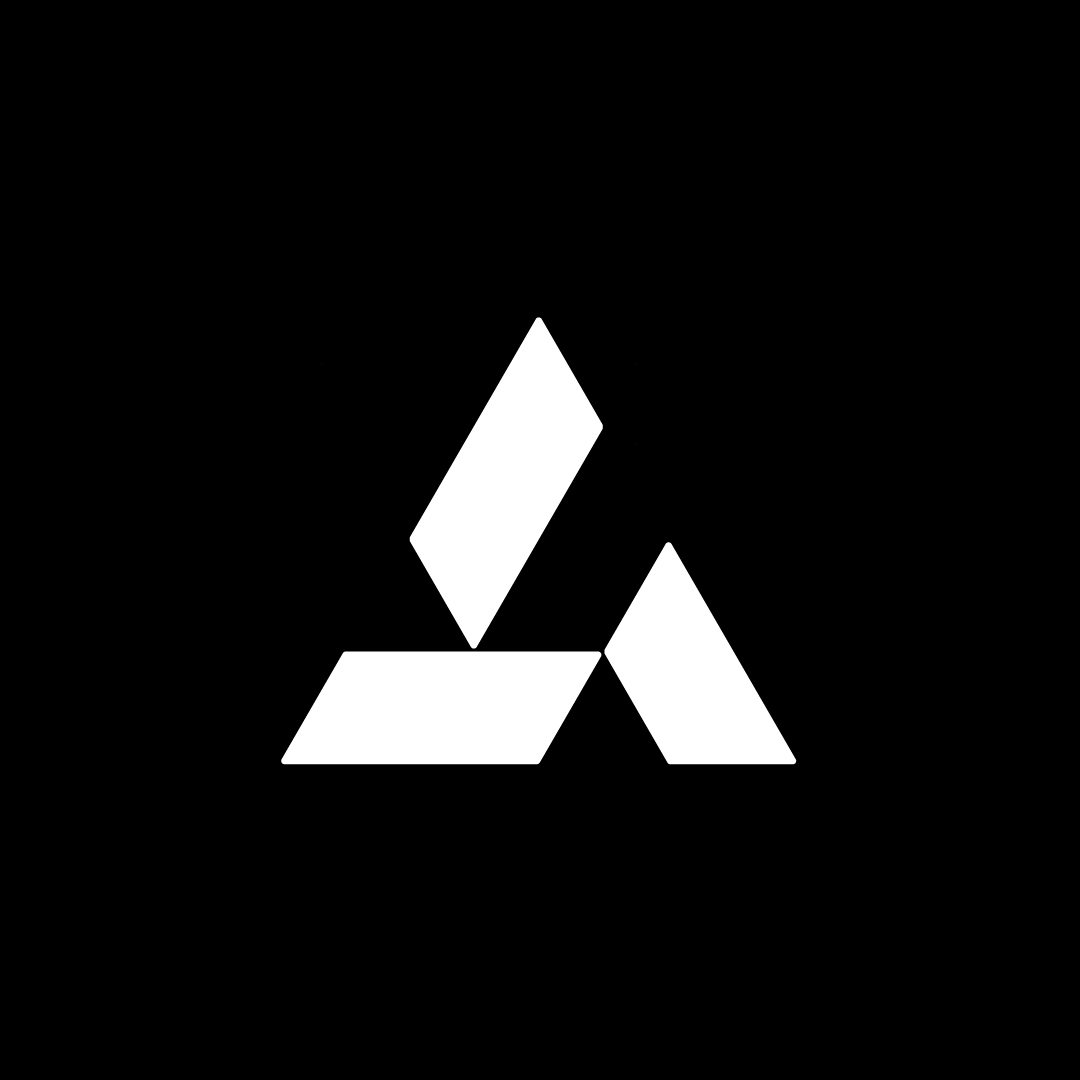 Abstract A Logo on Dark Background