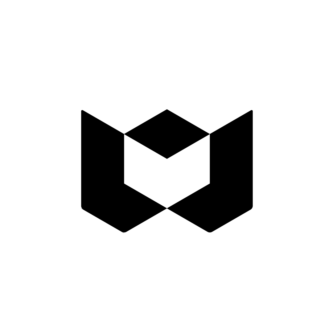 Cube U Logo – Modern Geometric Letter U Monogram Design