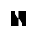 CurveCut N Logo – Modern Geometric Letter N Monogram Design