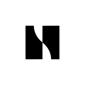 CurveCut N Logo – Modern Geometric Letter N Monogram Design
