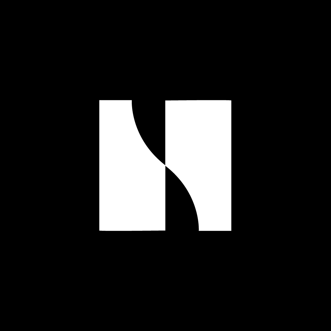 CurveCut N Logo on Dark Background