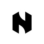 Curved N Logo – Modern Geometric Letter N Monogram Design