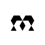 Diamond M Logo – Modern Geometric Letter M Monogram Design