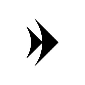 Forward Fish Logo – Modern Geometric Arrow Fish Symbol Design