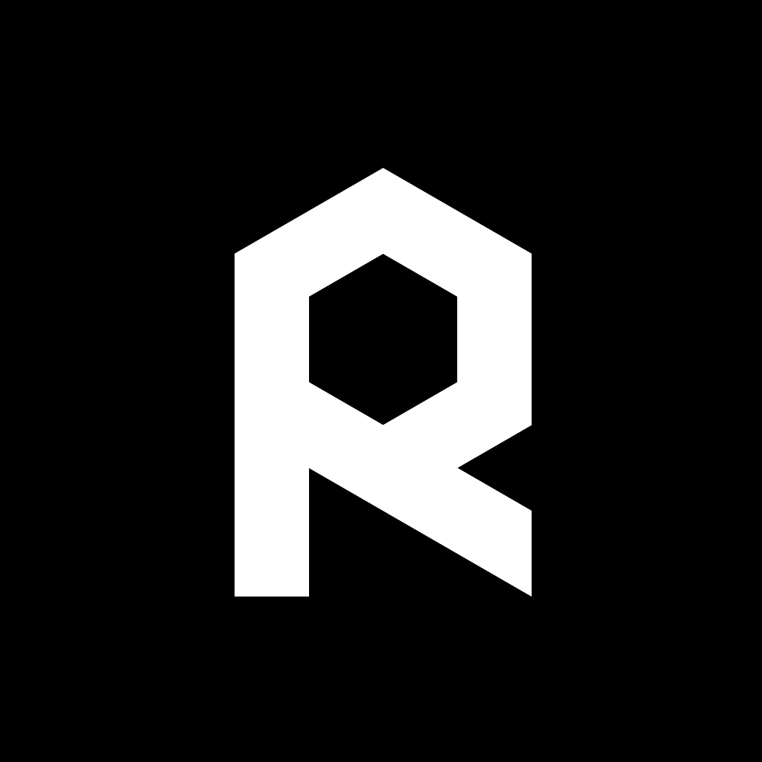 Hexagon R Logo on Dark Background