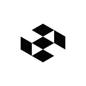 Interlock Logo – Modern Geometric Impossible Shape Symbol