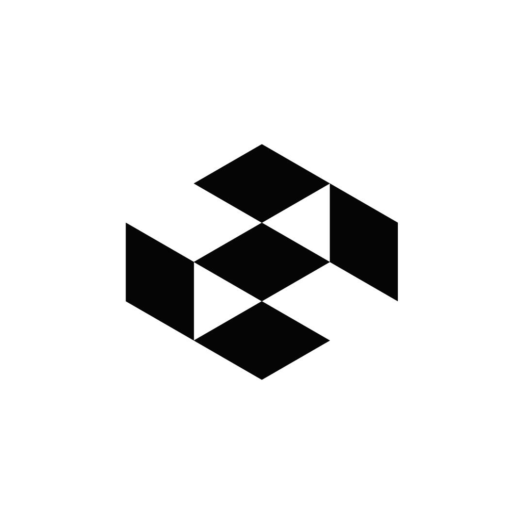 Interlock Logo – Modern Geometric Impossible Shape Symbol