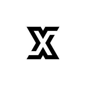 Interlock X Logo – Modern Geometric Letter X Monogram Design