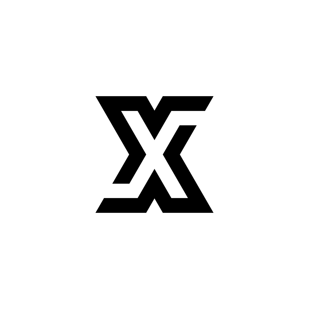 Interlock X Logo – Modern Geometric Letter X Monogram Design