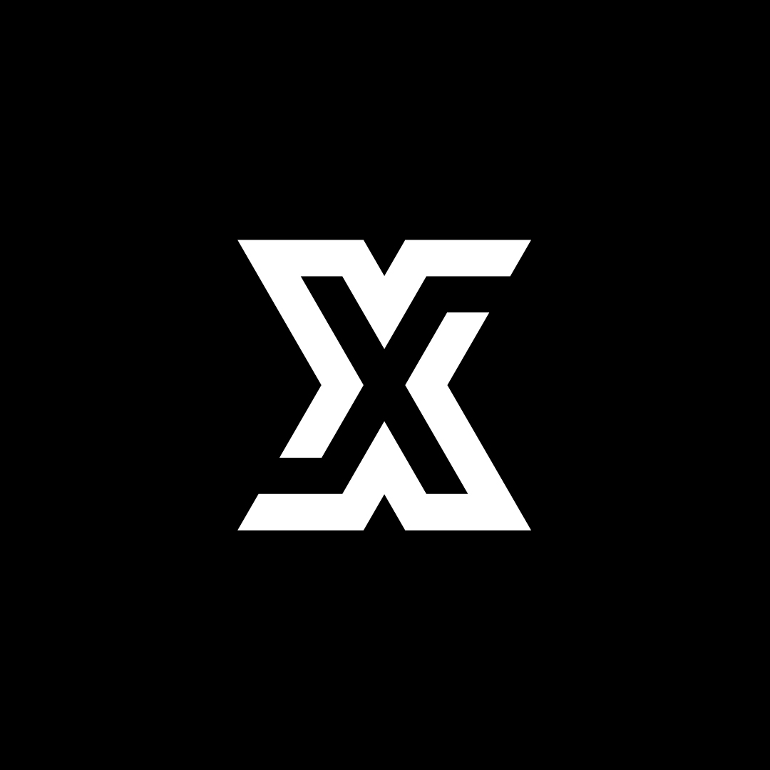 Interlock X Logo on Dark Background