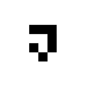 Letter J Logo – Modern Geometric Pixel-Inspired J Monogram