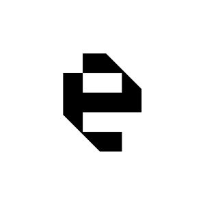 Lowercase e Logo – Modern Geometric Letter e Monogram Design