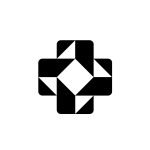 Power Health Logo – Modern Geometric Healthcare Cross Brandmark