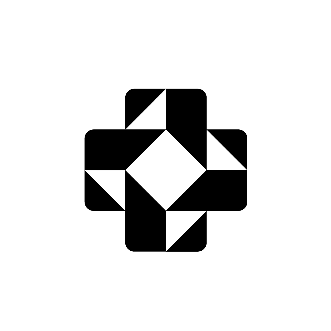 Power Health Logo – Modern Geometric Healthcare Cross Brandmark