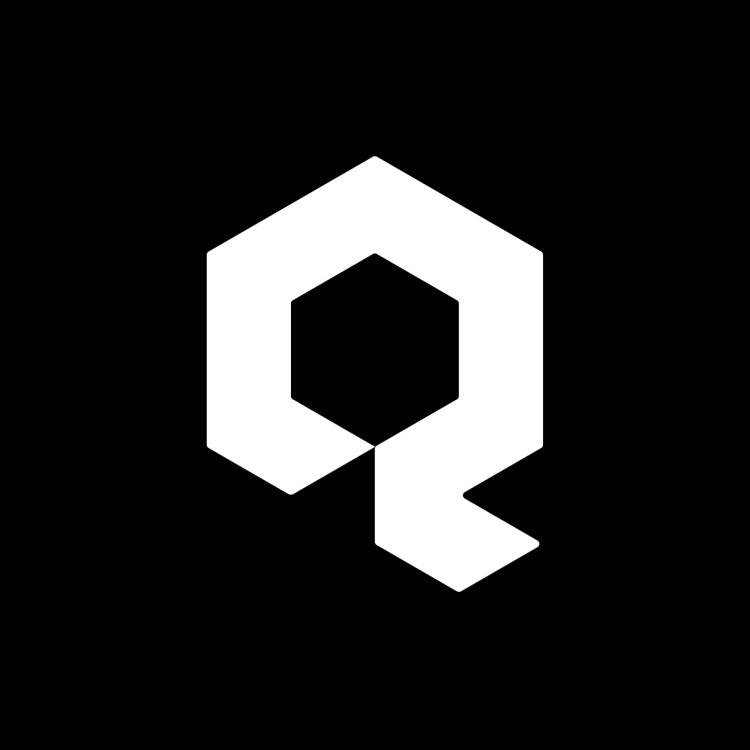 Quantum Q Logo on Dark Background