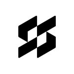 Symmetry S Logo – Modern Geometric Letter S Monogram with Interlocking Design