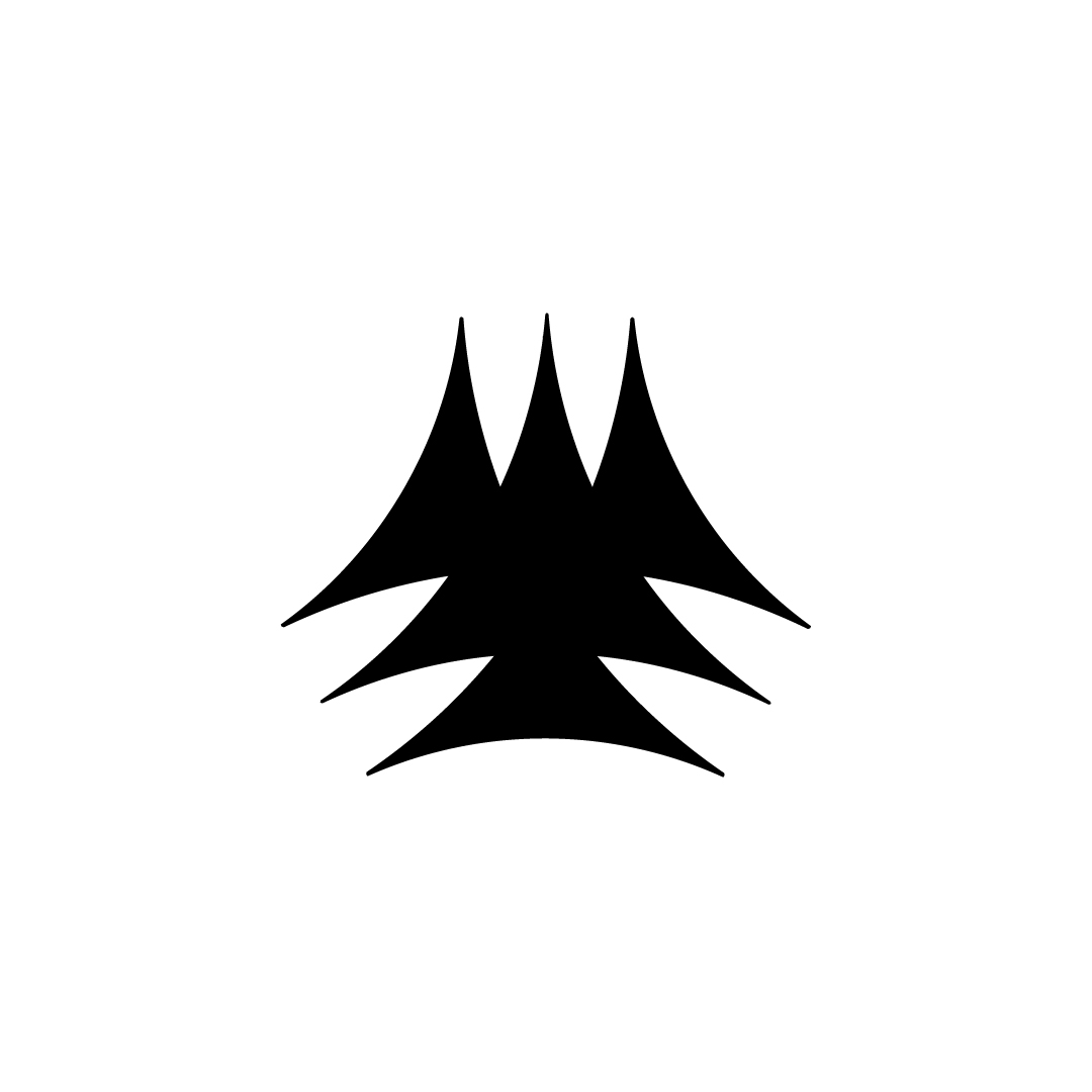 Trident Peak Logo – Modern Abstract Geometric Trident and Mountain Brandmark