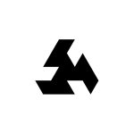 Turbine A Logo – Modern Geometric Letter A Inspired by Turbine Blades