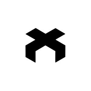 X Box Logo – Modern Abstract Geometric Letter X with 3D Box Design
